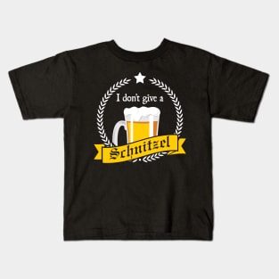 I Don't Give a Schnitzel' Cool Beer Kids T-Shirt